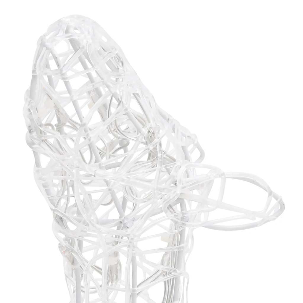 HKM-635859 LED Acrylic Reindeer Family Decoration with 300 Warm White Lights, 70x41x128 cm