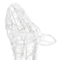 HKM-635859 LED Acrylic Reindeer Family Decoration with 300 Warm White Lights, 70x41x128 cm