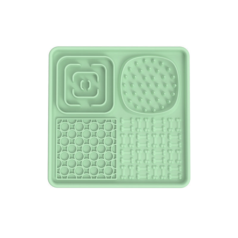 HKM-635923 Dog Silicone Slow Feeder Mat - Square and Rectangular Designs, Multiple Colors