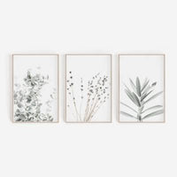 HKM-636051 Nordic Modern Canvas Painting with Floral and Leaf Patterns for Home Decoration