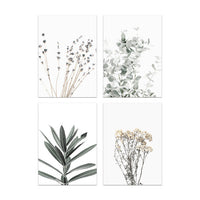 HKM-636051 Nordic Modern Canvas Painting with Floral and Leaf Patterns for Home Decoration