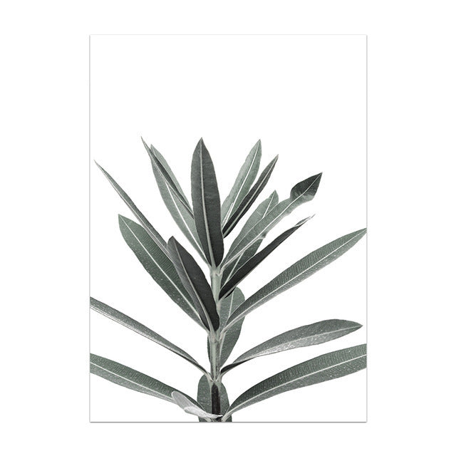 HKM-636051 Nordic Modern Canvas Painting with Floral and Leaf Patterns for Home Decoration