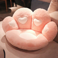 HKM-636115 Cute Cat Paw Plush Pillow for Sofa and Chair Decoration - Non-Slip Heart Design Cushion, Perfect for Valentine's Day & Birthdays