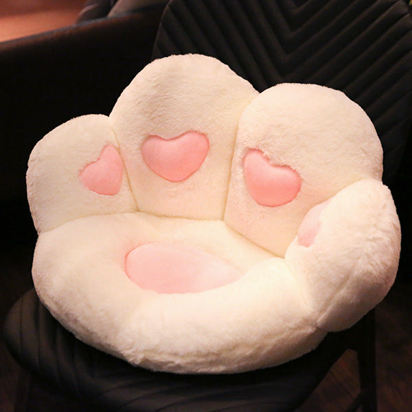 HKM-636115 Cute Cat Paw Plush Pillow for Sofa and Chair Decoration - Non-Slip Heart Design Cushion, Perfect for Valentine's Day & Birthdays