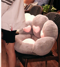 HKM-636115 Cute Cat Paw Plush Pillow for Sofa and Chair Decoration - Non-Slip Heart Design Cushion, Perfect for Valentine's Day & Birthdays