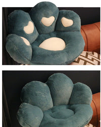HKM-636115 Cute Cat Paw Plush Pillow for Sofa and Chair Decoration - Non-Slip Heart Design Cushion, Perfect for Valentine's Day & Birthdays