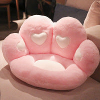 HKM-636115 Cute Cat Paw Plush Pillow for Sofa and Chair Decoration - Non-Slip Heart Design Cushion, Perfect for Valentine's Day & Birthdays