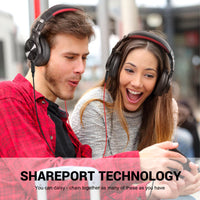HKM-636115 Over-Ear Headphones with 40mm Drivers and High Sensitivity, Ideal for Music and Gaming
