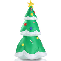 HKM-636179 6.9ft Inflatable Christmas Tree with LED Lights and Decorative Star Topper
