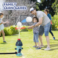HKM-636307 Garden Tee Ball Set with Water Sprinkler for Outdoor Summer Fun