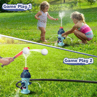 HKM-636307 Garden Tee Ball Set with Water Sprinkler for Outdoor Summer Fun
