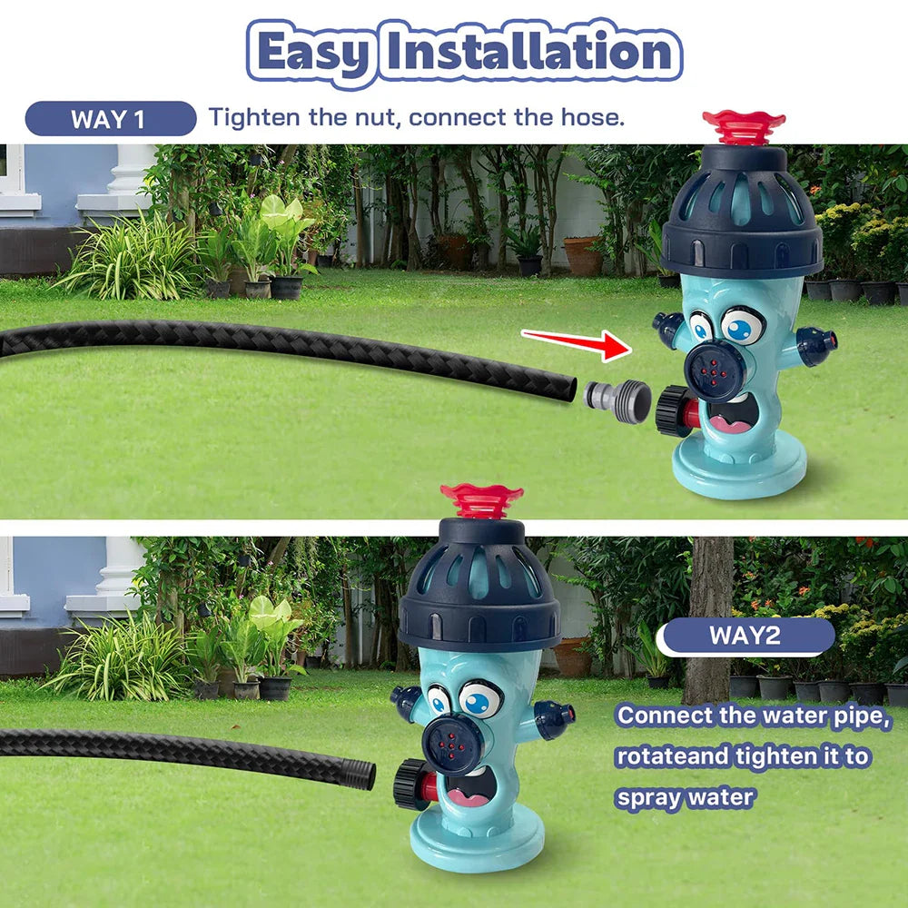 HKM-636307 Garden Tee Ball Set with Water Sprinkler for Outdoor Summer Fun