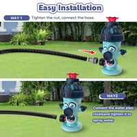 HKM-636307 Garden Tee Ball Set with Water Sprinkler for Outdoor Summer Fun