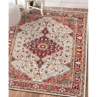 HKM-636435 Nordic Floral Rectangular Living Room Carpet - Custom Size Polyester Fiber Rug