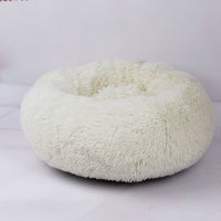HKM-636435 Small Dogs Round Plush Cat Litter Kennel Pet Nest Mat Puppy Beds