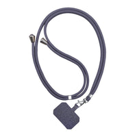 HKM-636435 Universal Card Phone Case with Lanyard in Multiple Colors, Electroplated Carbon Fiber Design, Aramid Fiber Back Cover