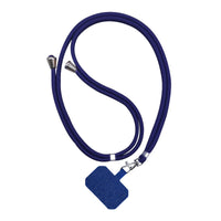 HKM-636435 Universal Card Phone Case with Lanyard in Multiple Colors, Electroplated Carbon Fiber Design, Aramid Fiber Back Cover