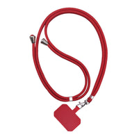 HKM-636435 Universal Card Phone Case with Lanyard in Multiple Colors, Electroplated Carbon Fiber Design, Aramid Fiber Back Cover