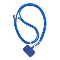 HKM-636435 Universal Card Phone Case with Lanyard in Multiple Colors, Electroplated Carbon Fiber Design, Aramid Fiber Back Cover
