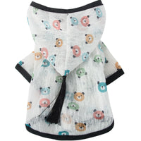 HKM-636499 Dog Sun Protection Clothing in Snow Jacquard Fabric - Lightweight and Comfortable Apparel