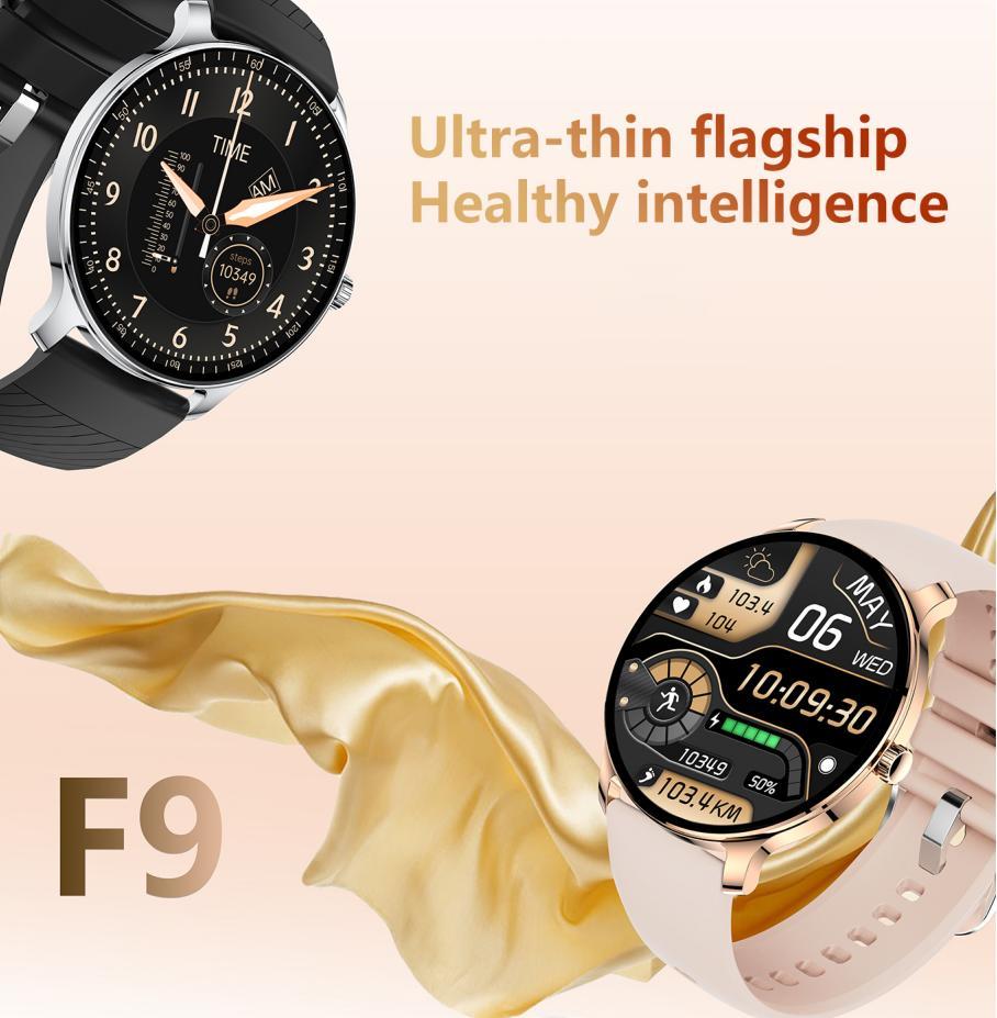 HKM-636563 Ultra Slim Fitness Smart Watch with 1.43 AMOLED Screen, Health Monitoring, and Bluetooth Connectivity for Android and iOS