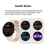 HKM-636563 Ultra Slim Fitness Smart Watch with 1.43 AMOLED Screen, Health Monitoring, and Bluetooth Connectivity for Android and iOS