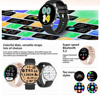 HKM-636563 Ultra Slim Fitness Smart Watch with 1.43 AMOLED Screen, Health Monitoring, and Bluetooth Connectivity for Android and iOS