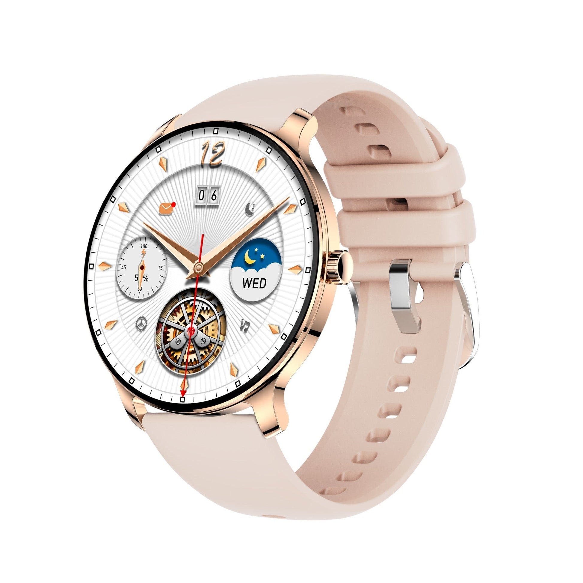 HKM-636563 Ultra Slim Fitness Smart Watch with 1.43 AMOLED Screen, Health Monitoring, and Bluetooth Connectivity for Android and iOS