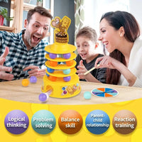 HKM-636627 Family Balance Tower Stacking Game Educational Interactive Toy for Ages 5 and Up