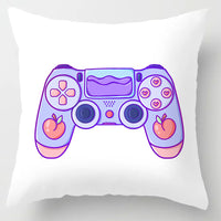 HKM-636819 Gaming-Inspired Cartoon Pillowcase - Modern Minimalist Peach Skin, 45x45cm