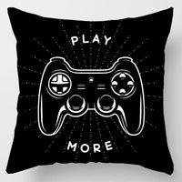 HKM-636819 Gaming-Inspired Cartoon Pillowcase - Modern Minimalist Peach Skin, 45x45cm