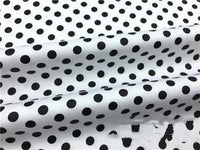 HKM-636883 Cotton Twill Cloth with Dots - 100% Cotton, 160cm Wide, 10m Length