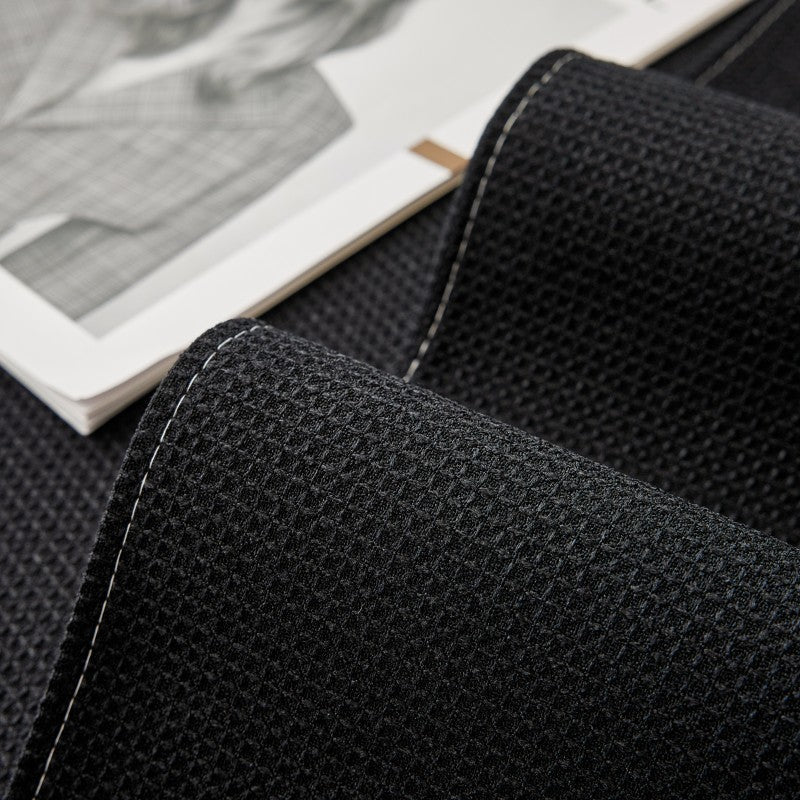 KTX-636947 Solid Color Waffle Sofa Cushion - Waterproof Non-Slip Polyester Cover, Multiple Sizes Available