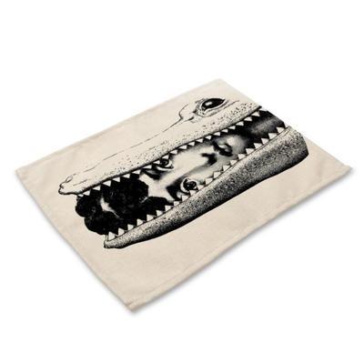 HKM-637011 Nordic Cotton Linen Square Table Mat for Home Decor