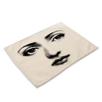 HKM-637011 Nordic Cotton Linen Square Table Mat for Home Decor
