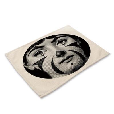 HKM-637011 Nordic Cotton Linen Square Table Mat for Home Decor