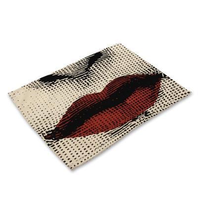 HKM-637011 Nordic Cotton Linen Square Table Mat for Home Decor