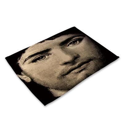 HKM-637011 Nordic Cotton Linen Square Table Mat for Home Decor