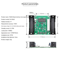 HKM-637395 18650 Lithium Battery Capacity and Internal Resistance Tester with LCD Display