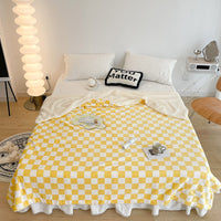 HKM-637523 Checkered Dormitory Quilt - Available in Multiple Sizes and Patterns
