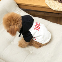 HKM-637651 Two-Legged Cotton Pet Sweater in Pink, Black, Blue, Red - Fashionable Dog Clothing