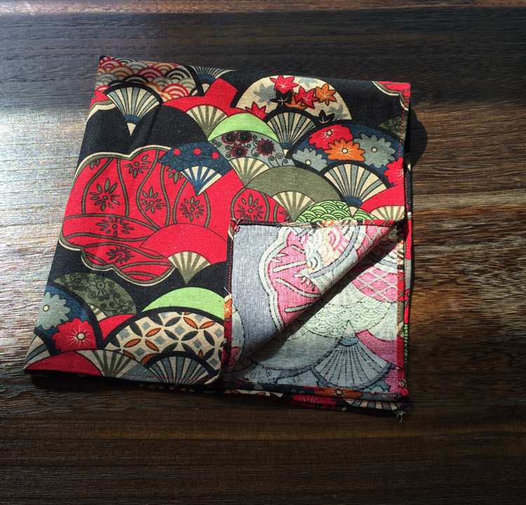 HKM-638035 Japanese Style Suede Wrapped Lunch Cloth - Assorted Designs and Sizes