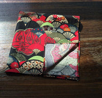 HKM-638035 Japanese Style Suede Wrapped Lunch Cloth - Assorted Designs and Sizes