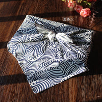 HKM-638035 Japanese Style Suede Wrapped Lunch Cloth - Assorted Designs and Sizes