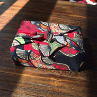 HKM-638035 Japanese Style Suede Wrapped Lunch Cloth - Assorted Designs and Sizes