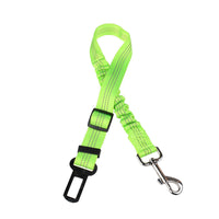 HKM-638163 Adjustable Dog Safety Seat Belt with Reflective Strip - Nylon Traction Rope in Multiple Colors