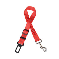 HKM-638163 Adjustable Dog Safety Seat Belt with Reflective Strip - Nylon Traction Rope in Multiple Colors