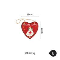 HKM-638163 Christmas Wooden Wall Decorations Featuring Gloves, Socks, Love Heart, and Winter Snow Shovels
