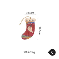 HKM-638163 Christmas Wooden Wall Decorations Featuring Gloves, Socks, Love Heart, and Winter Snow Shovels