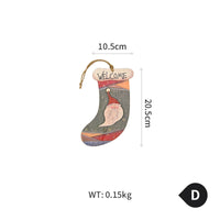 HKM-638163 Christmas Wooden Wall Decorations Featuring Gloves, Socks, Love Heart, and Winter Snow Shovels